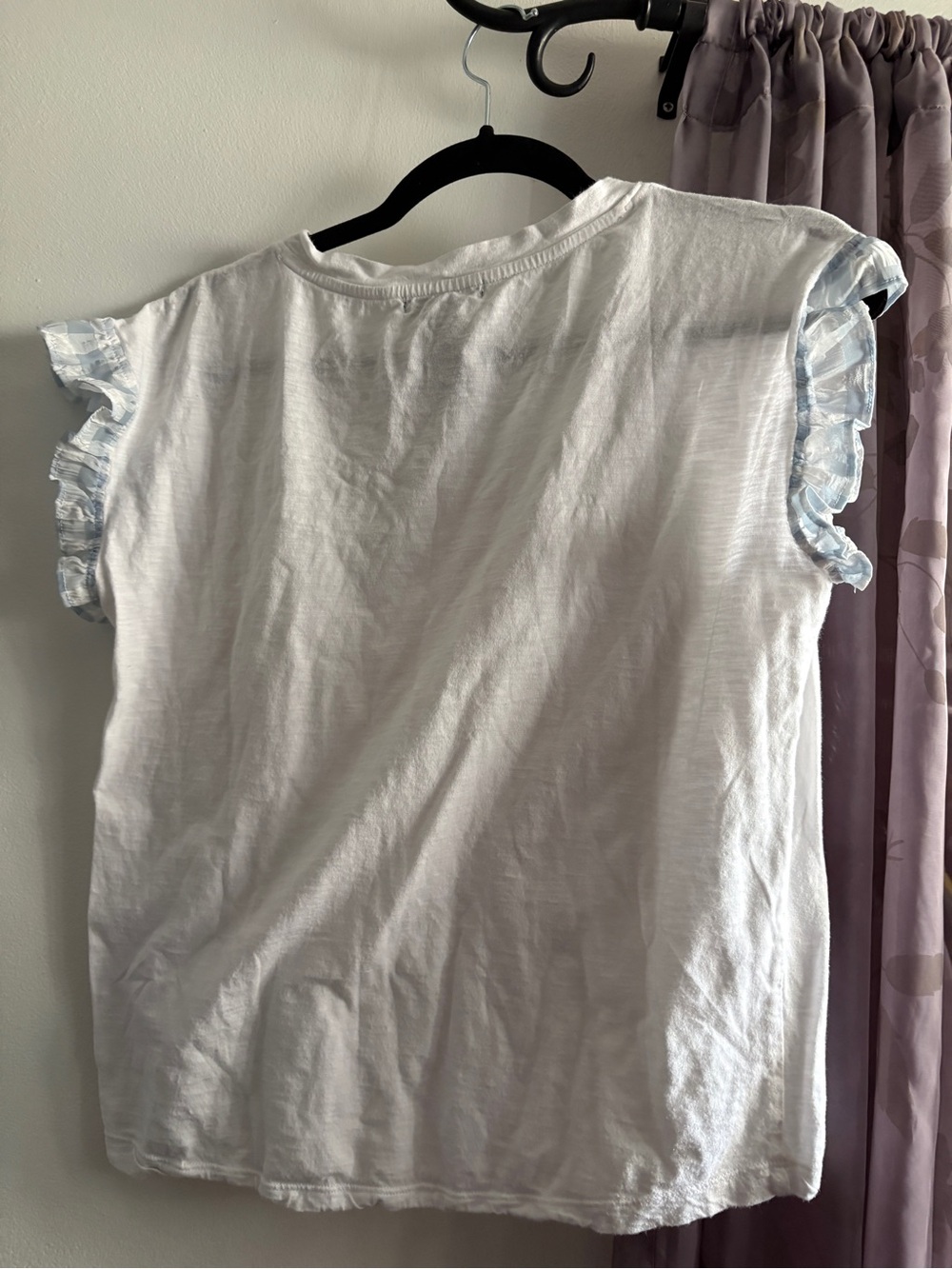 Design History White Ruffle Sleeve Tee - Picture 2 of 5